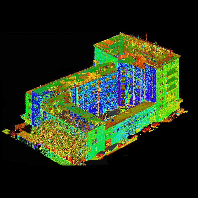 Лазерное сканирование зданий
